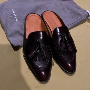 New Everlane Burgundy Mule
